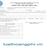 Mẫu đơn xin mượn học bạ