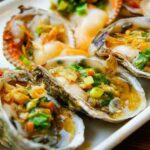 Hàu nướng mỡ hành bằng nồi chiên không dầu