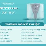 Nồi Chiên Không Dầu BIYI AF-89 (1,5L) – Hàng Chính Hãng – Nồi chiên | FptShop.store