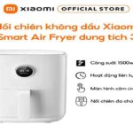 Review nồi chiên không dầu Xiaomi 3.5L Smart Air Fryer màu trắng 1500W, màn hình OLED, kết nối Mi Home App –