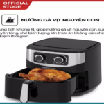 Review nồi chiên không dầu SUNHOUSE SHD4062 công suất 1600W, dung tích 6L, chống dính Whitfrod (USA) –