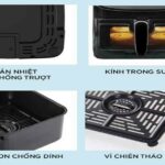 NỒI CHIÊN KHÔNG DẦU ĐIỆN TỬ 5.5L IBONNE IB-34