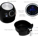 Nồi chiên không dầu Bluestone AFB-5876 5.5 lít điện tử công suất 1800w