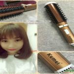 Lược điện sấy xoay 360 độ kemei vàng – KM817