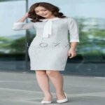 Đầm công sở phong cách Hàn Quốc ấn tượng