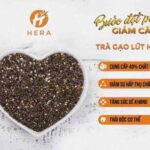 TRÀ GẠO LỨT HẠT CHIA GIẢM CÂN -ĐẸP DA ~ Trà giảm cân gạo lứt Hera