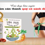 [Review] Kẹo Giảm Cân Sâm Plus Cùng Trà Hồng Đào Cam Sả Tắc