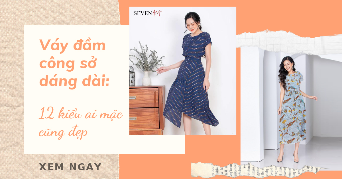 Đầm dài công sở