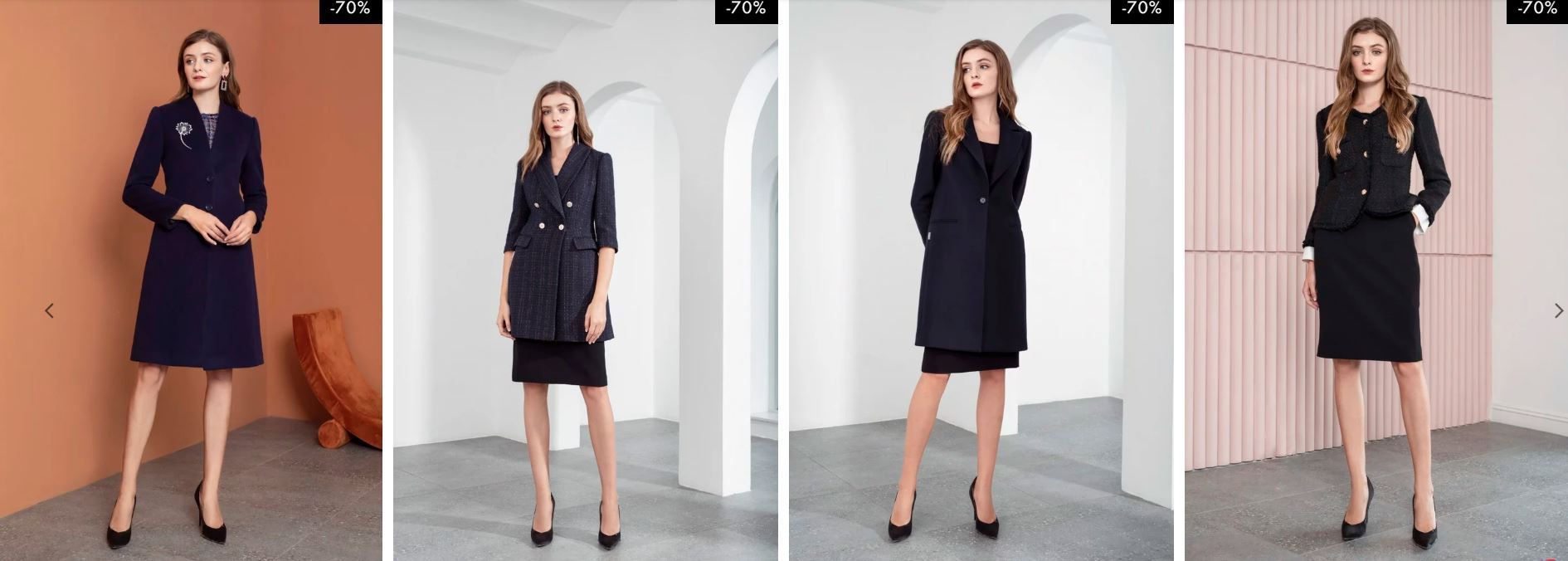 Sản phẩm của thương hiệu Chic-Land tập trung vào phân khúc cao cấp cho chị em công sở