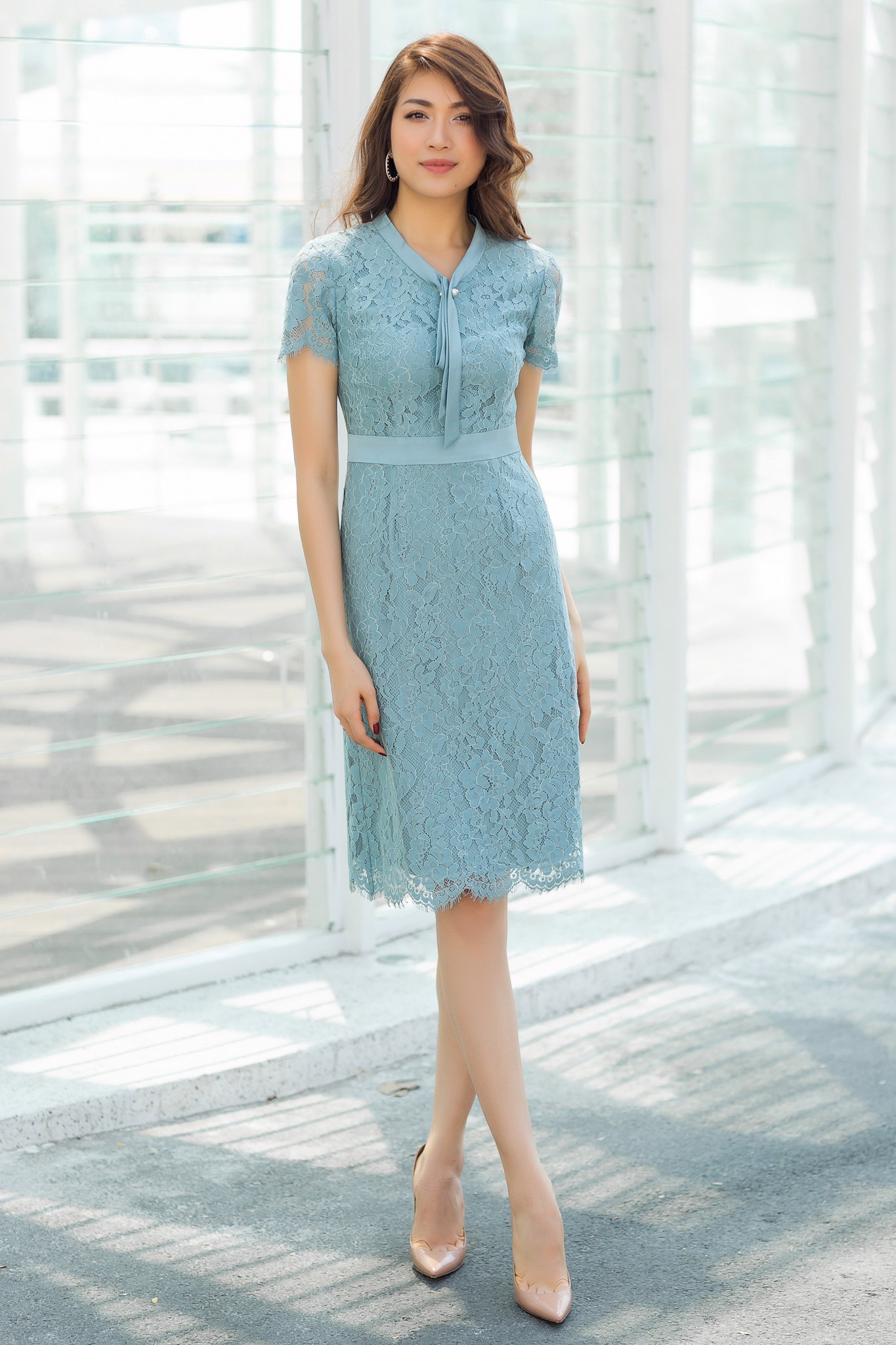 Đầm công sở chic land