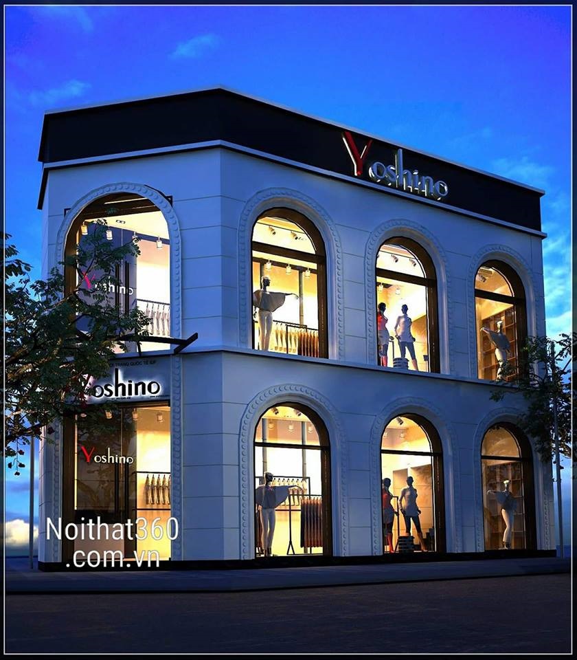 THIẾT KẾ NỘI THẤT SHOP THỜI TRANG YOSHINO NAM ĐỊNH