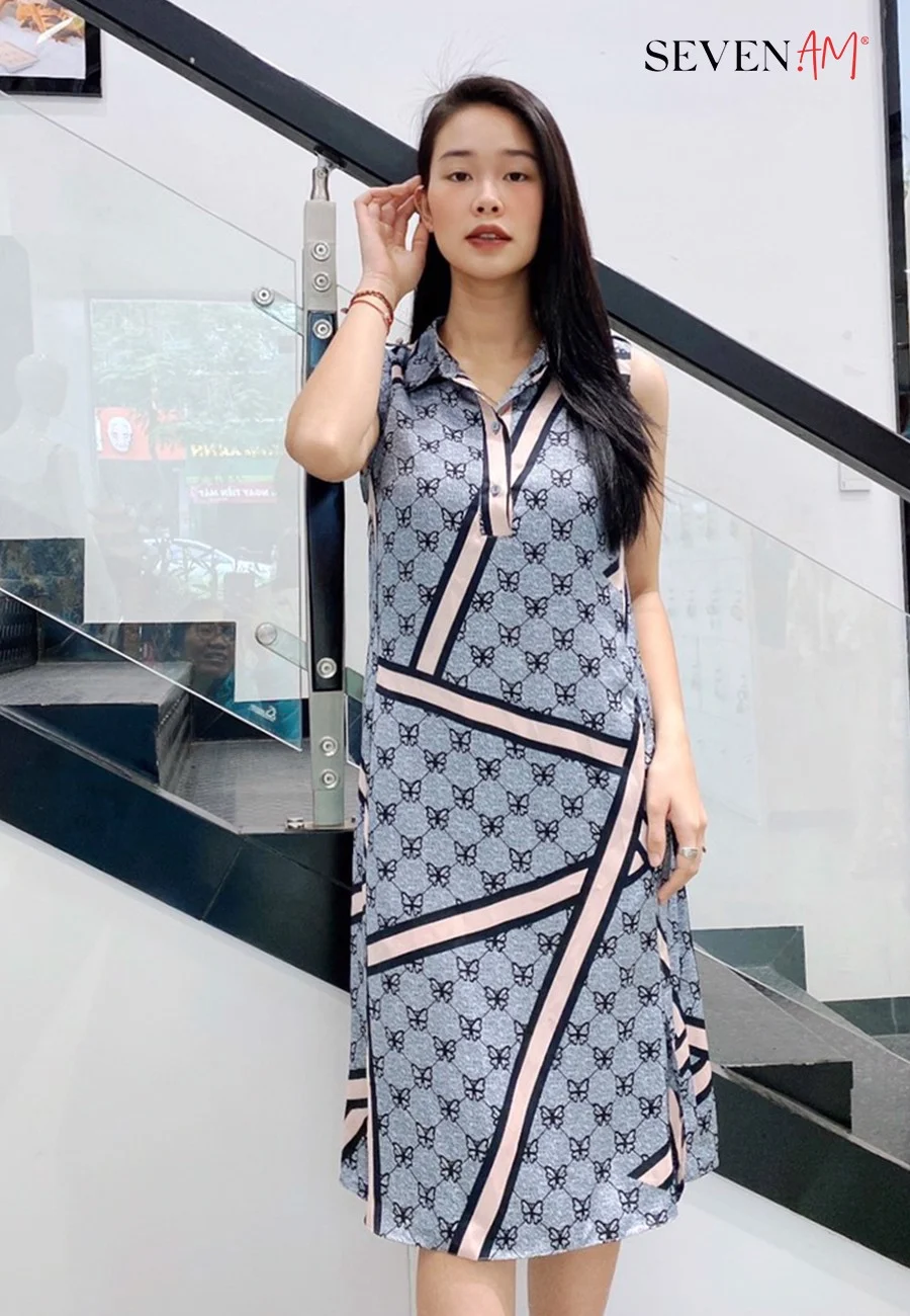 Đầm suông sát nách