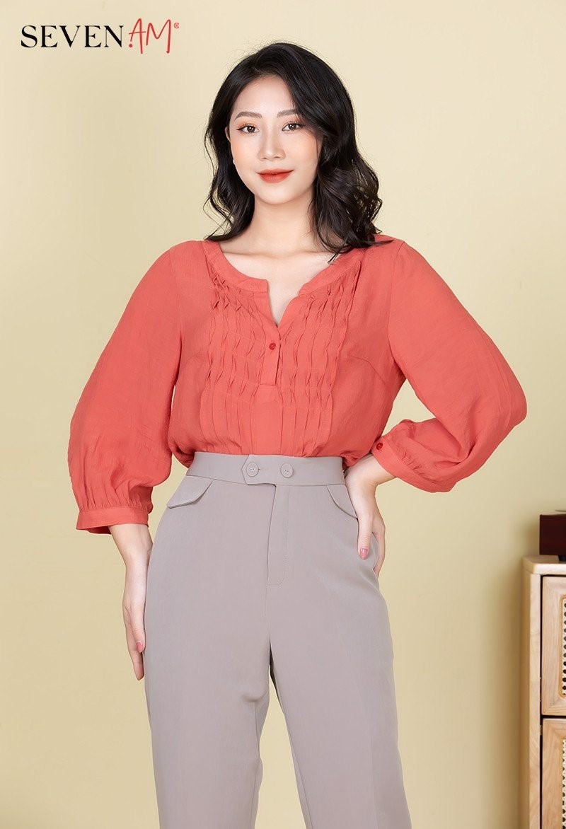 Áo sơ mi nữ công sở và quần âu đa màu sắc