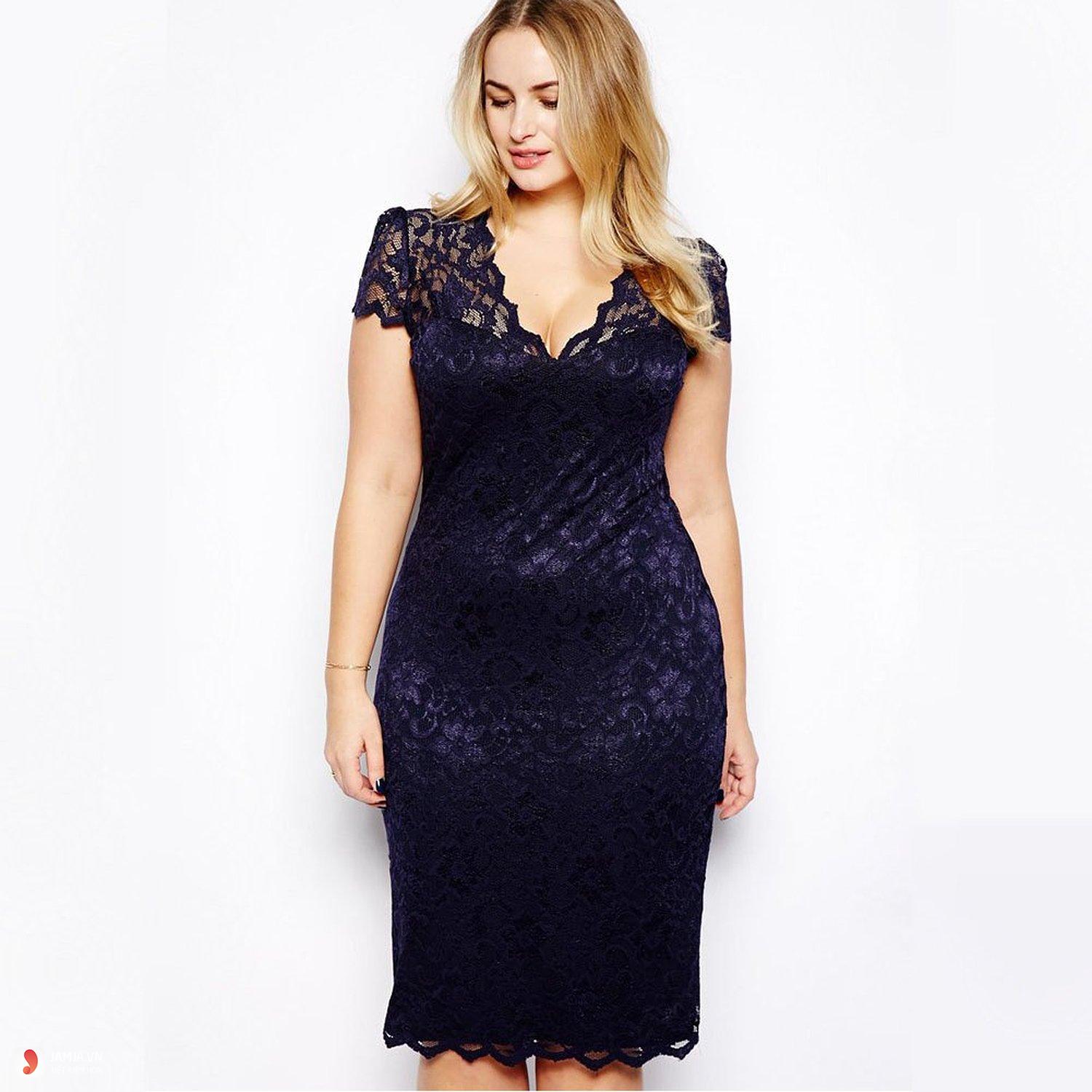 Đầm voan cho người béo