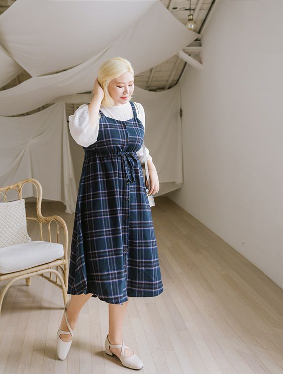 Yếm caro dài năng động