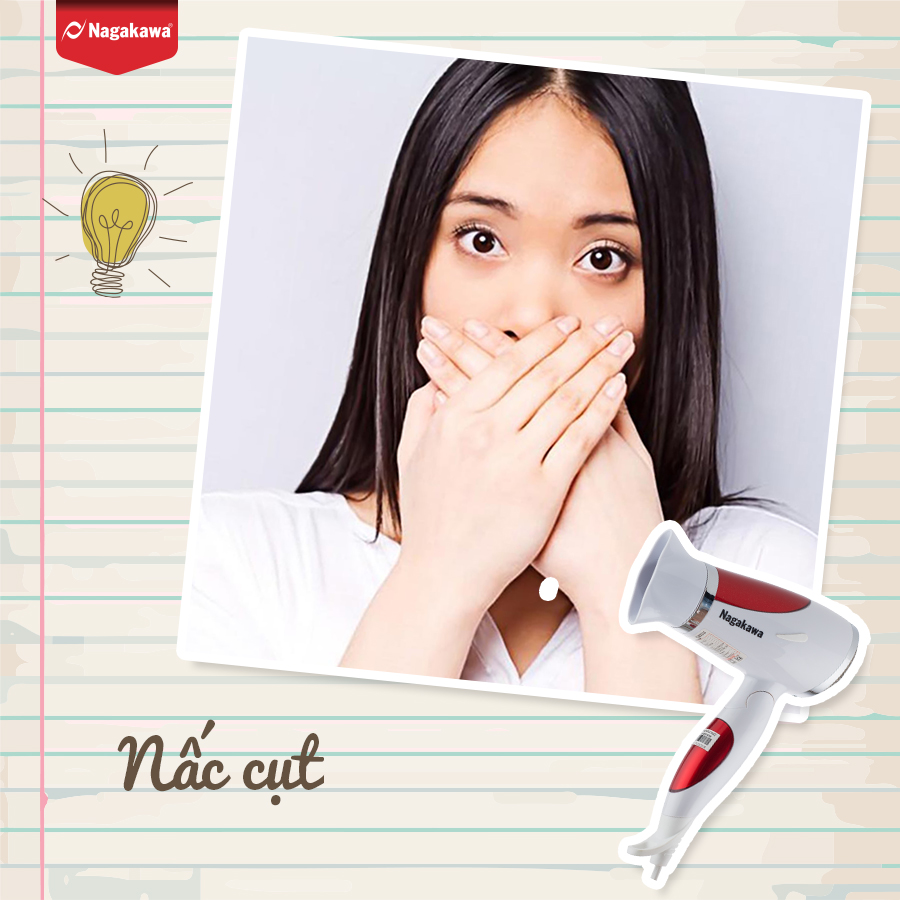 MẸO HAY CHO SỨC KHỎE CHỈ VỚI MÁY SẤY TÓC NAGAKAWA