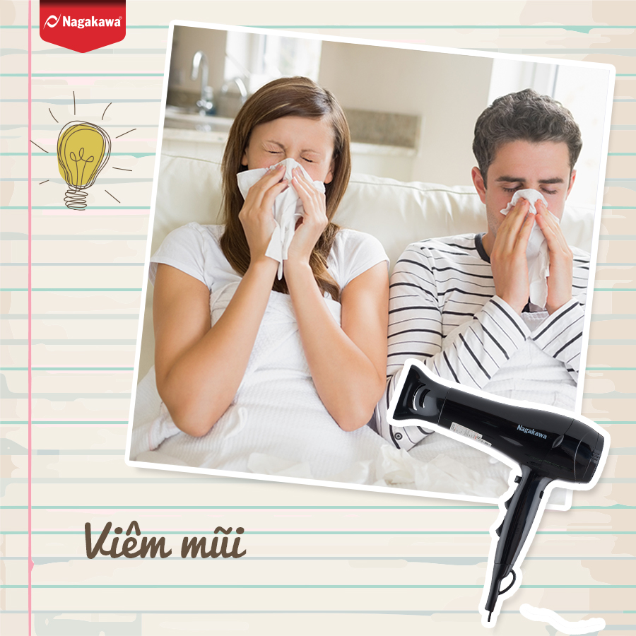MẸO HAY CHO SỨC KHỎE CHỈ VỚI MÁY SẤY TÓC NAGAKAWA