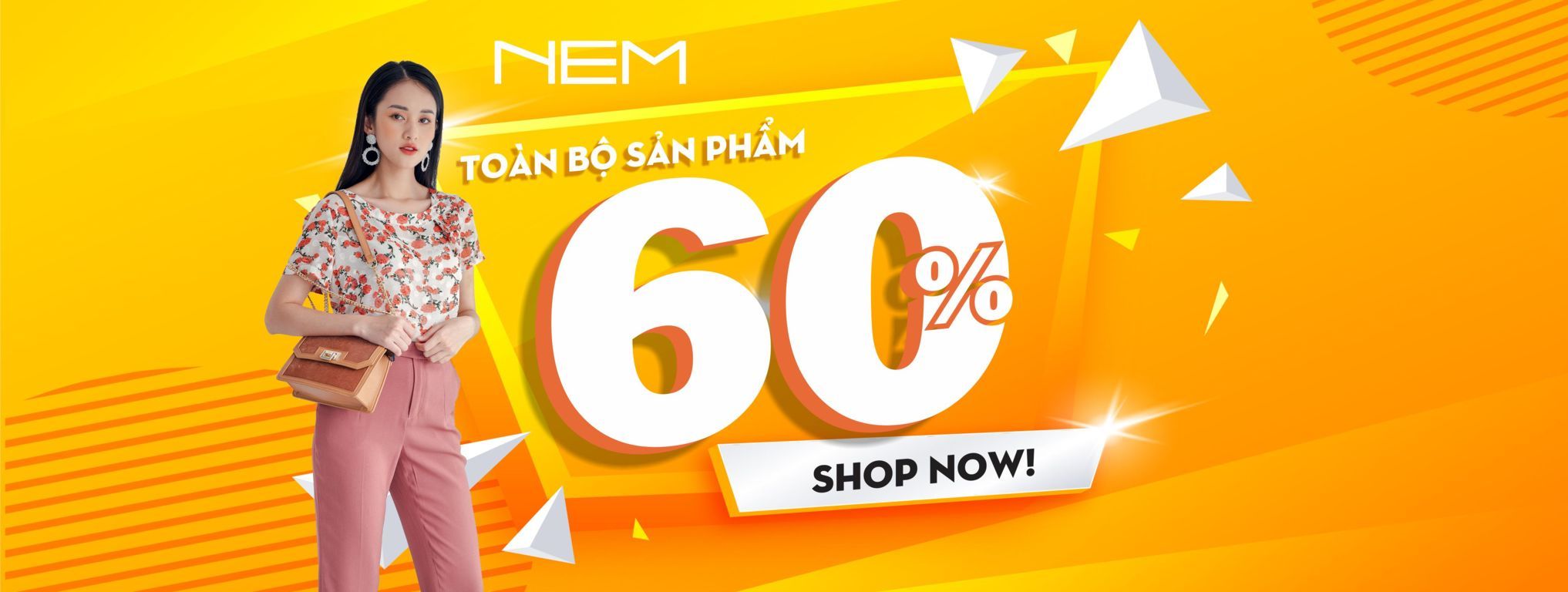 Chương trình ưu đãi khách hàng lên đến 60% của NEM Fashion