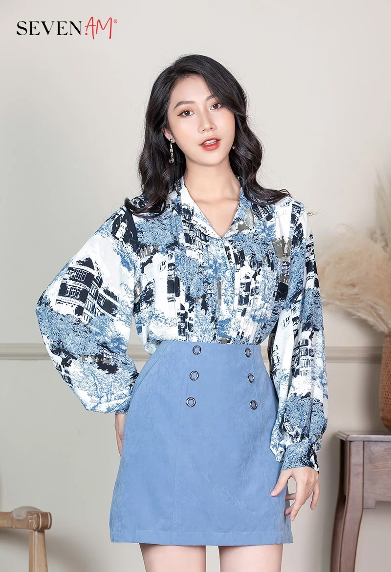 Áo sơ mi nữ công sở cao cấp kiểu dáng cánh dơi