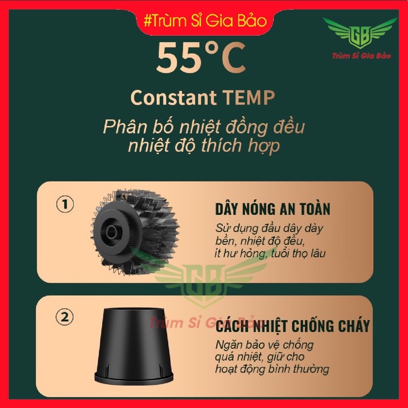 Máy sấy tóc mini đa năng 4 in 1 công suất lớn, máy làm tóc uốn chải tiện lợi không tay cầm phong cách Hàn Quốc.