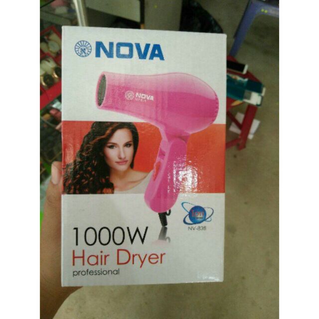 Máy sấy tóc nova 1000w kiểu gấp gọn đẹp