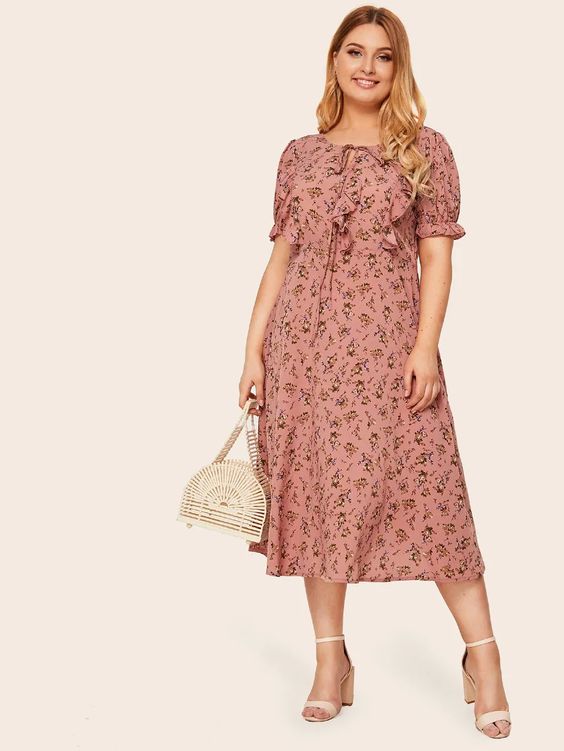 Đầm voan cho người béo