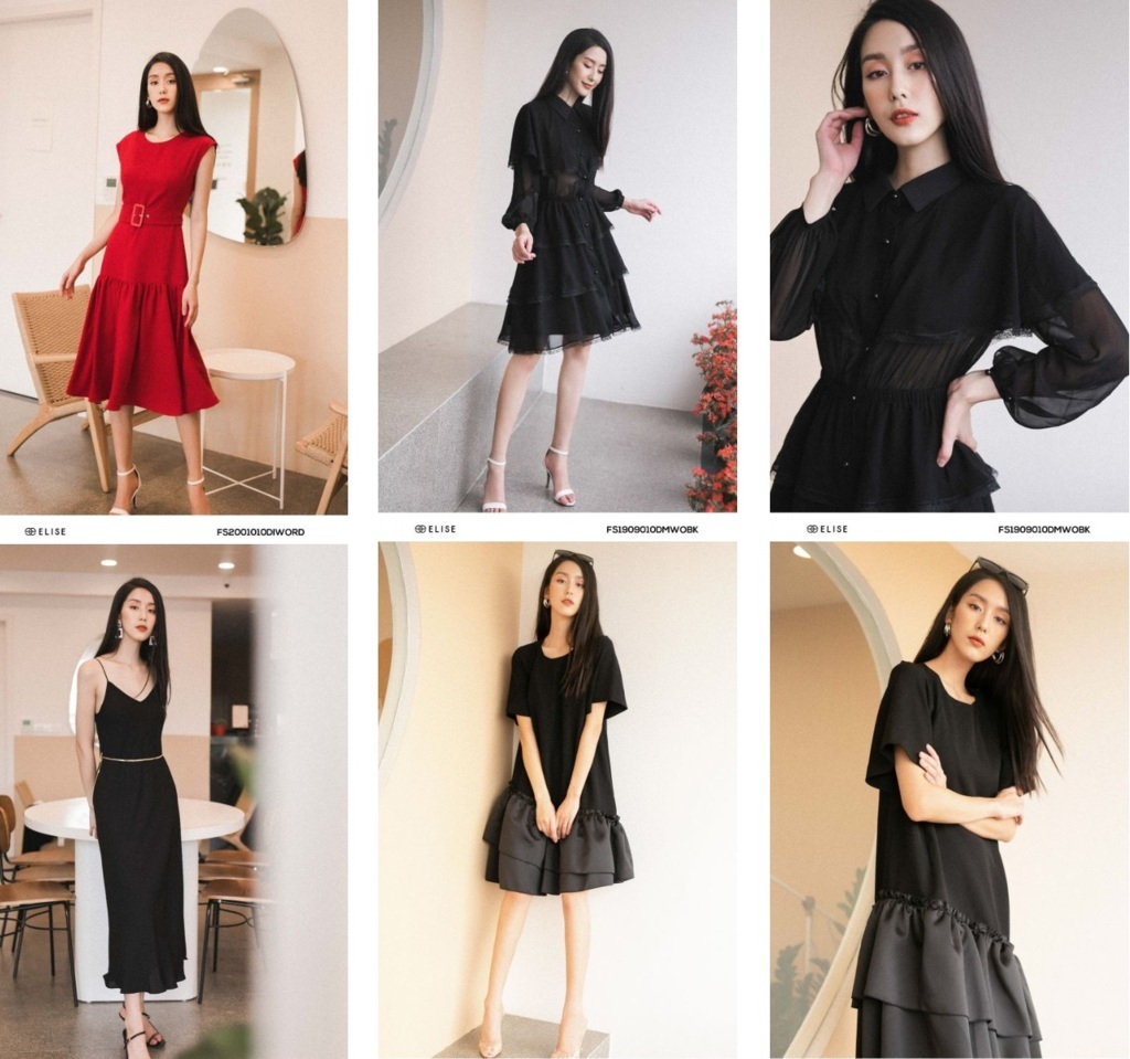 Sản phẩm Elise đa dạng phù hợp dự tiệc, công sở và dạo phố