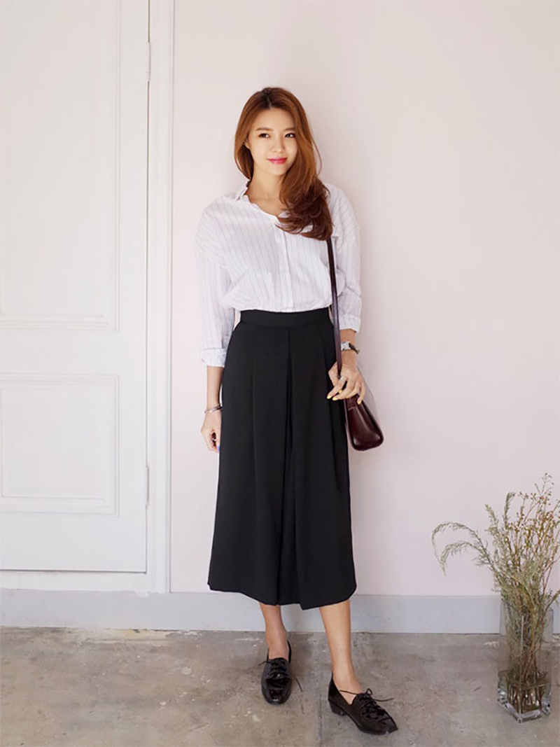 Đầm đen che bụng cho phụ nữ sau sinh