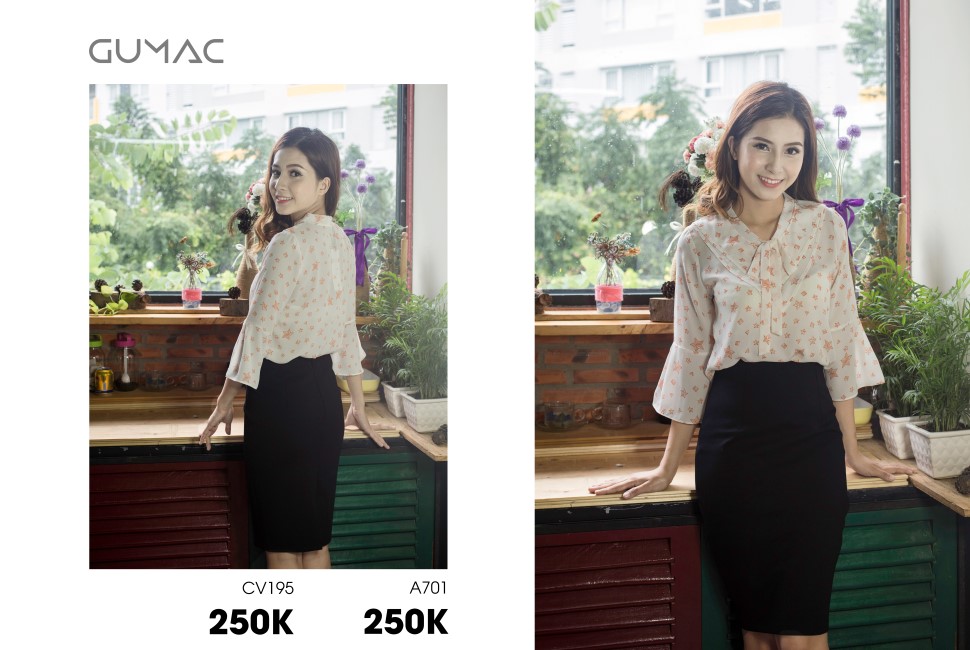 đầm công sở cho người gầy xinh GUMAC