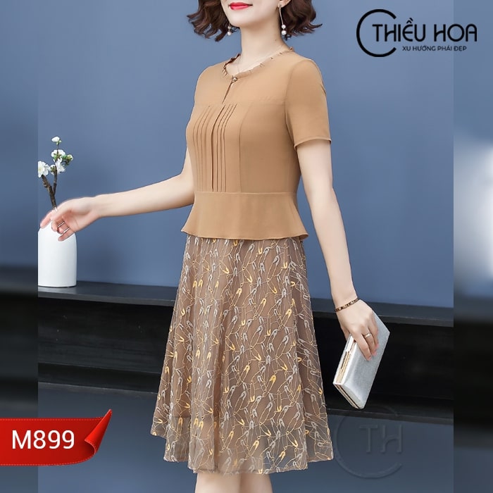 Váy trắng cho người béo