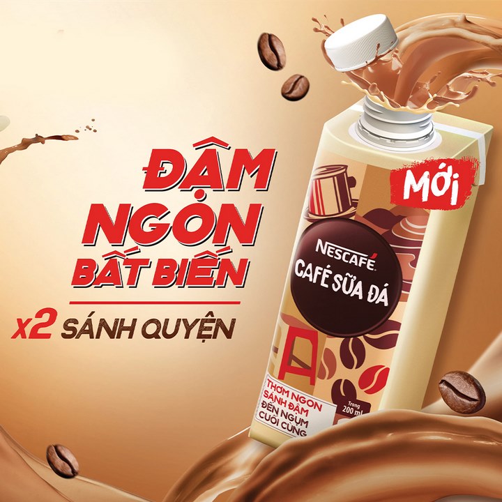 [Tặng máy sấy tóc] Thùng 24 hộp cà phê uống liền Nescafé cà phê sữa đá (hộp 200ml) - TUNCF000175CB 2