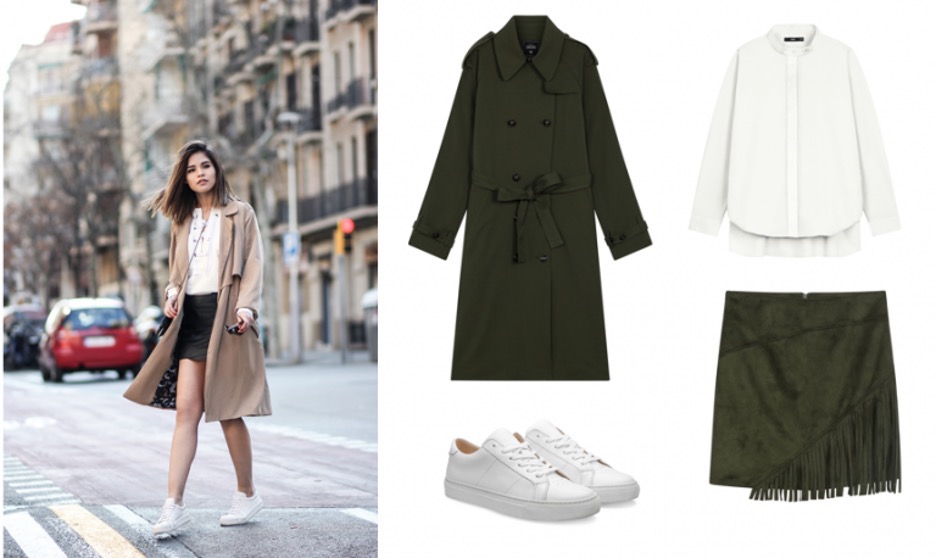 Váy dạ với thiết kế măng tô thời thượng và sành điệu