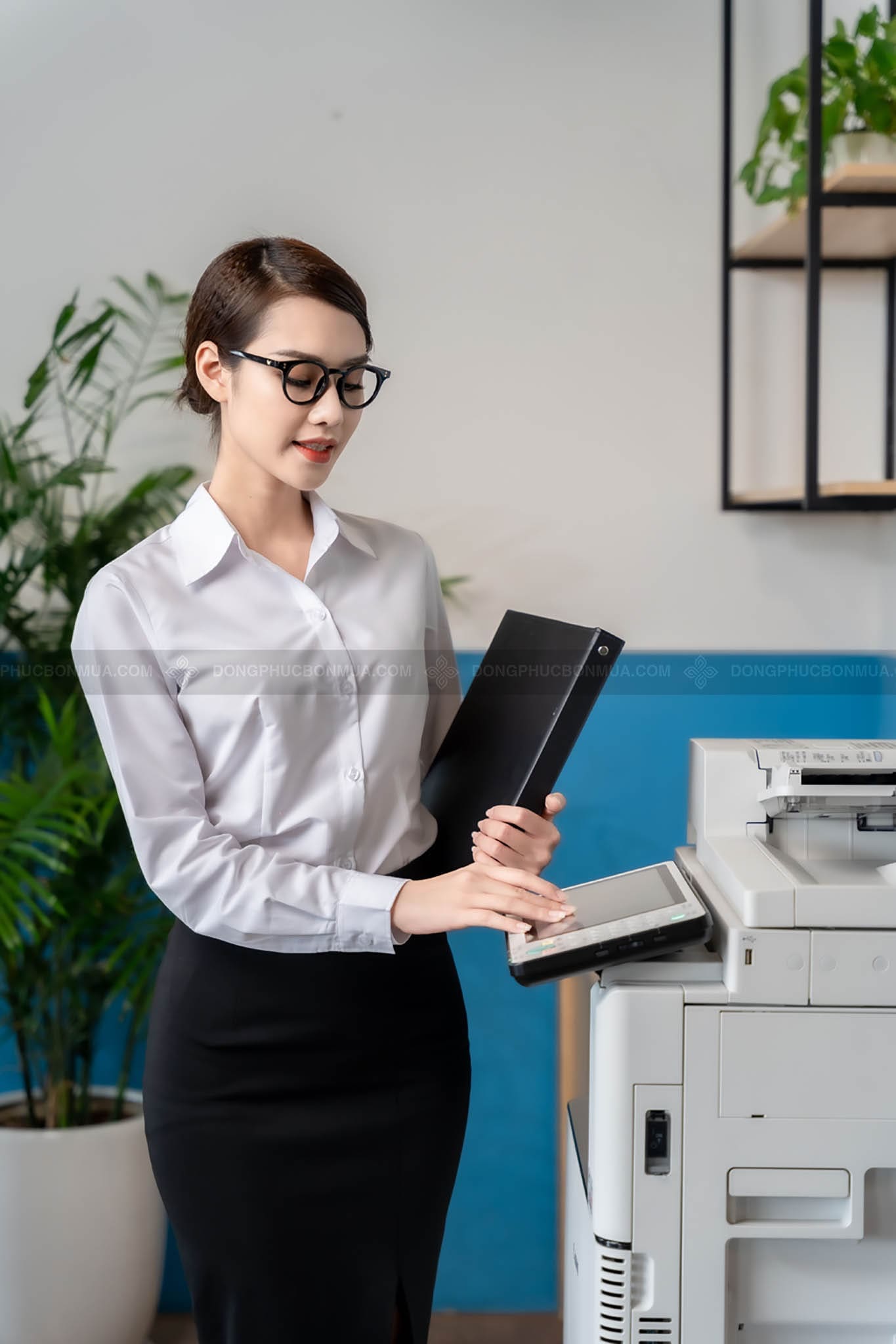 sơ mi trắng công sở