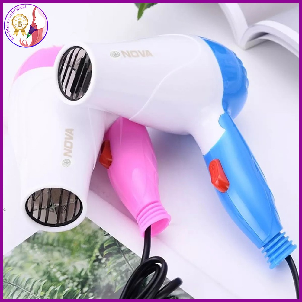 Máy sấy tóc mini cầm tay nova chất lượng cao - tiện lợi - dễ sử dụng - công suất mạnh 1000w ( giao màu ngẫu nhiên )