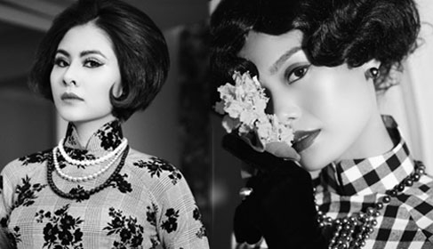 Áo dài mang âm hưởng thời trang châu Âu thập niên 60