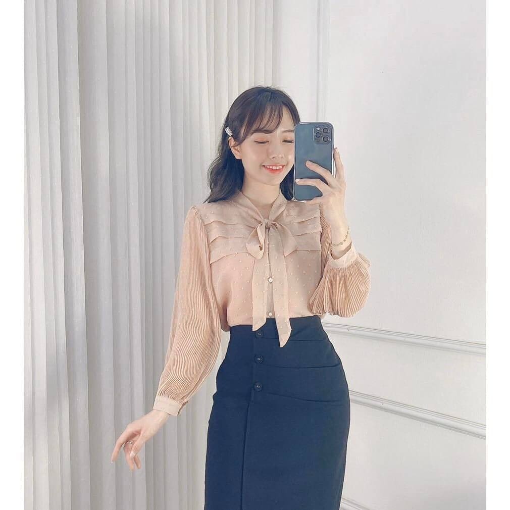 áo kiểu công sở Hàn Quốc áo sơ mi kiểu Hàn Quốc