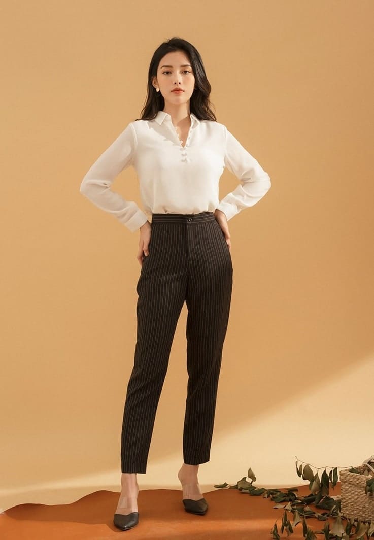 áo kiểu công sở Hàn Quốc kiểu áo sơ mi Hàn Quốc