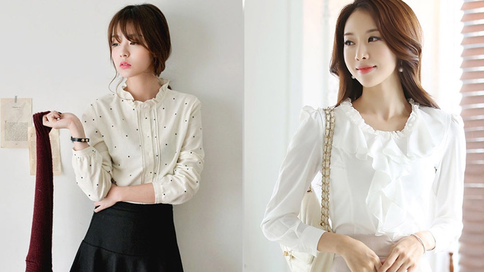 áo sơ mi bèo nhún