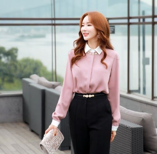 ao-so-mi-nu-cong-so-dep-tay-dai-hong-vien-trang