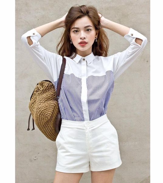 ao-so-mi-nu-dep-phoi-quan-short