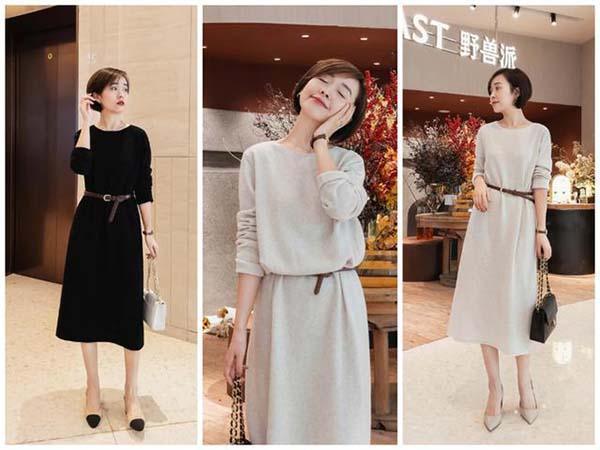 Váy liền thân là Cách phối đồ đi làm công sở nữ