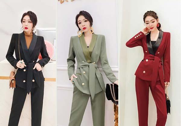 Phối đồ công sở cho người mập - Suit jacket + quần âu