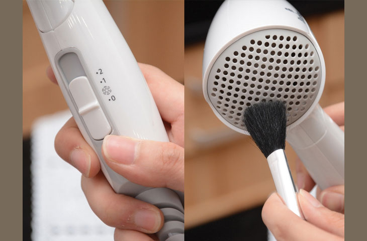 Bước 2: Làm sạch bộ phận nạp khí