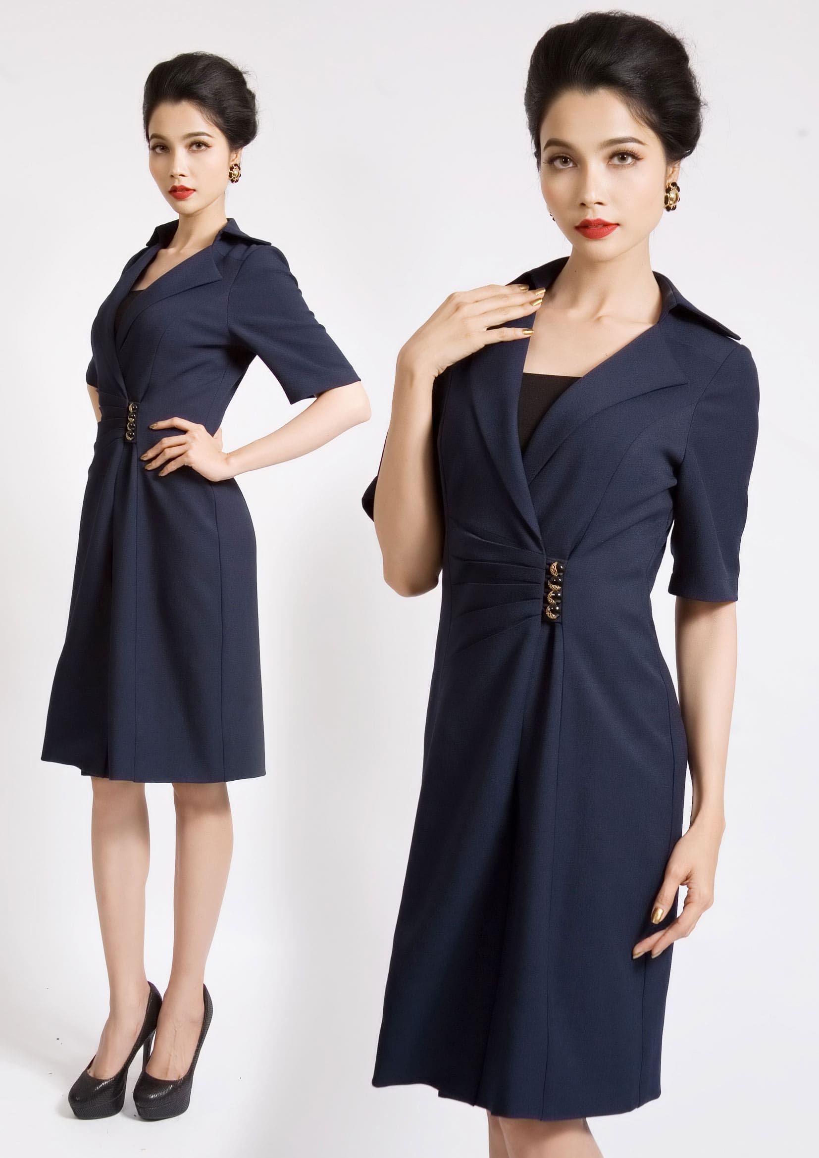 Đầm đồng phục công sở mẫu đầm đồng phục công sở