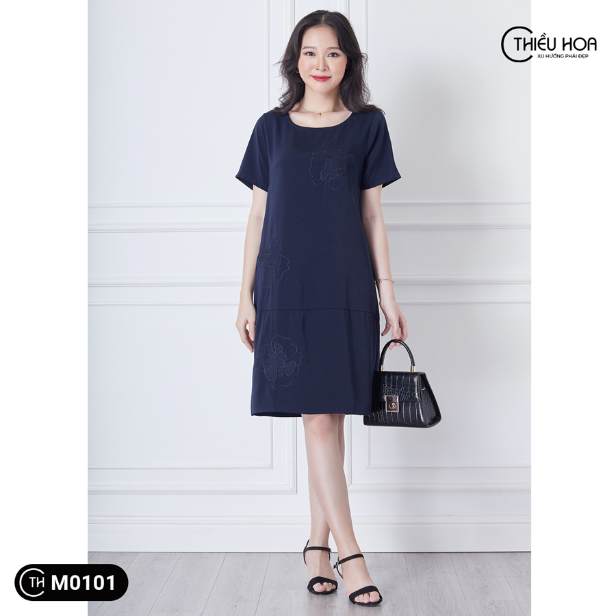 Đầm suông cho tuổi trung niên M0101