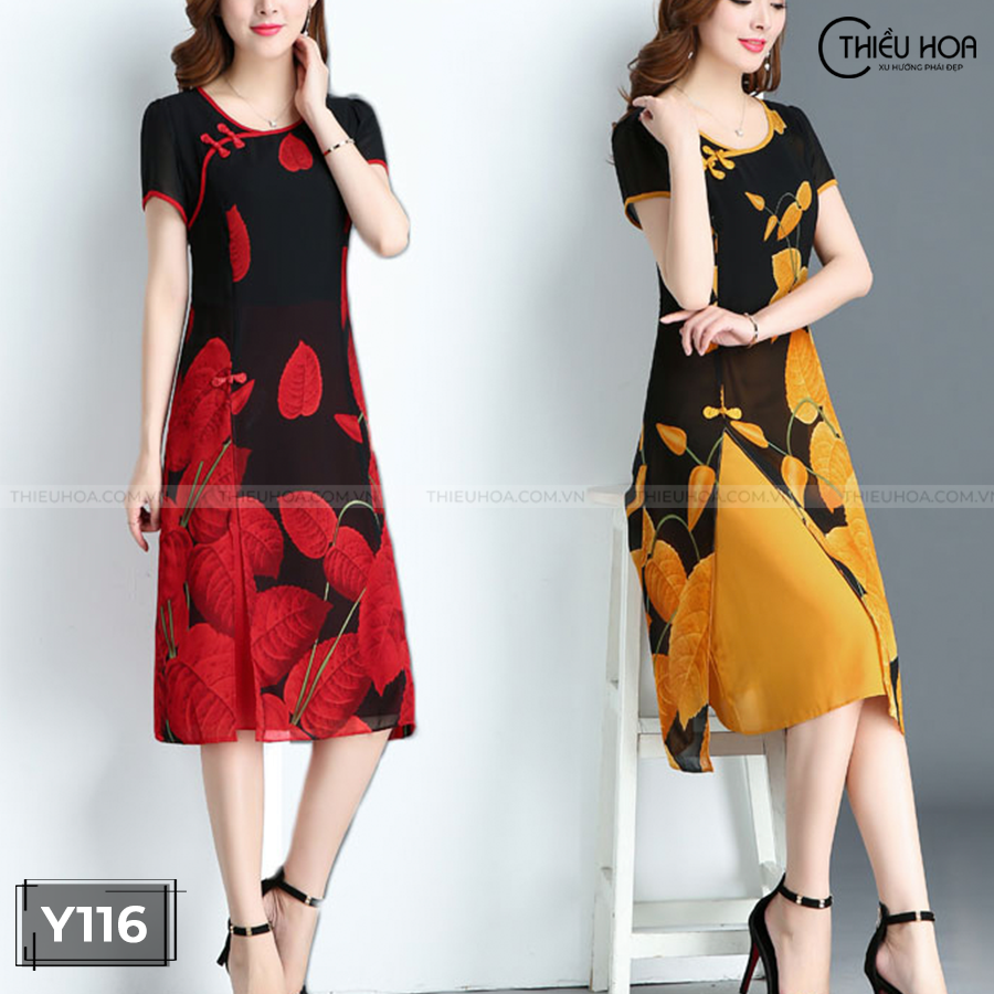 áo Đầm suông Trung Niên Y116