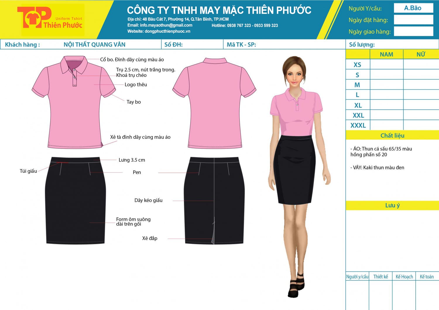 đặt may mẫu thiết kế áo thun đồng