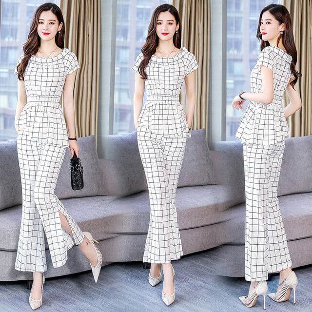 Thời trang nữ họa tiết kẻ ô