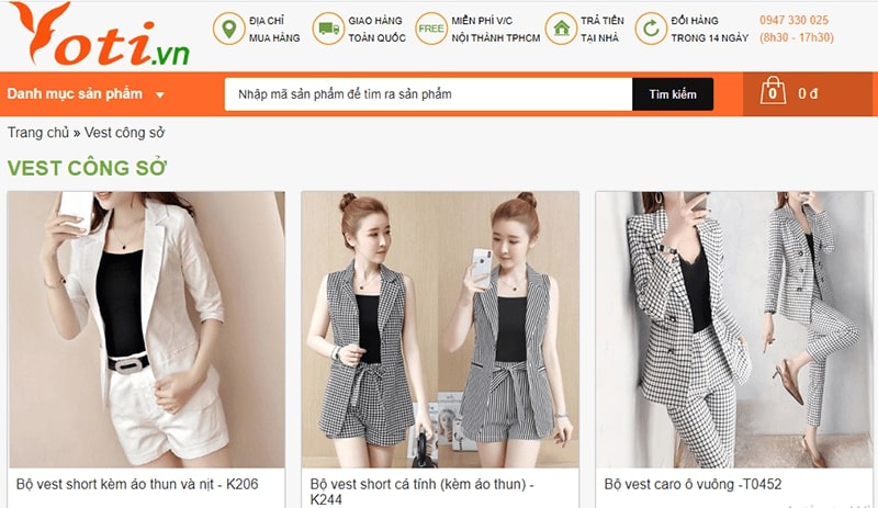 cửa hàng đồ công sở nữ Yoti