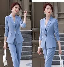 Đồ vest nữ cao cấp màu xanh lam
